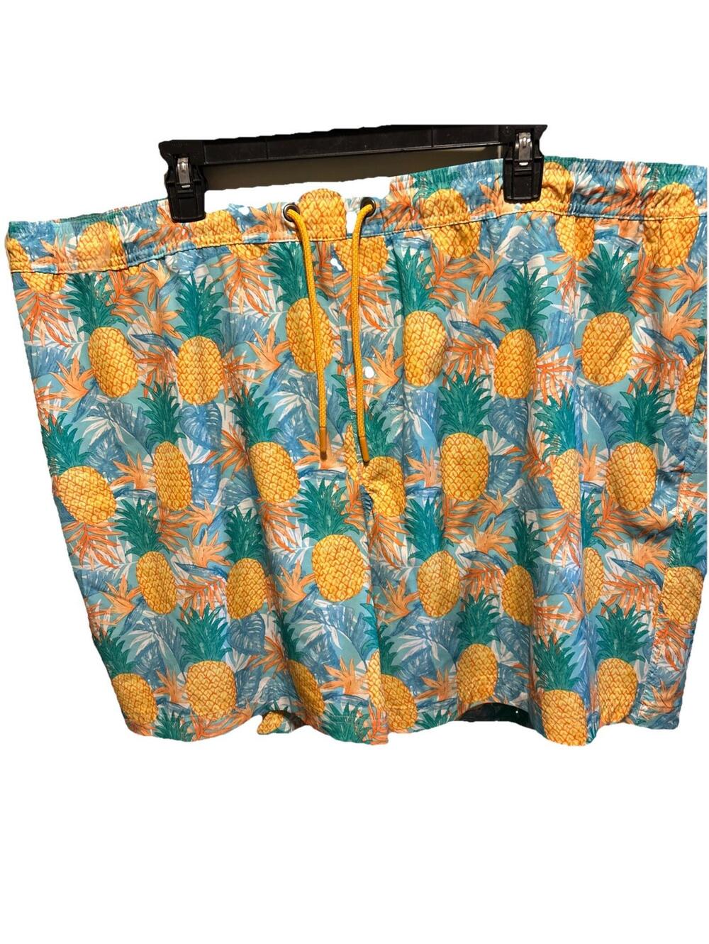 Pineapple Print Swim Trunks Size XXXL MEN'S